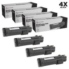 LD Compatible Xerox 106R03480 Black Toner 4PK for Phaser 6515 & WorkCentre 6515 picture
