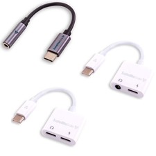 SatelliteSale Universal USB Type C Audio and Power Adapter Male-Female Converter picture