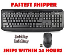 Wireless Multimedia Keyboard w/mouse M610-FULL SIZE- 2.4GHz 104-Key-SHIPS IN 24 picture