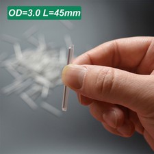 1000pcs￠3.0 45mm Fiber Optic Fusion Splice Protector Protection Sleeves, Clear picture