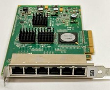 Dell YK537 6-Port RJ-45 Network Card 1Gbps PCIe x 8 NIC 76-0939639-A, hi profile picture