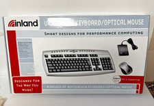 NOS Inland U-Touch RF Keyboard Optical Mouse PS/2 Connector #70124 Complete picture