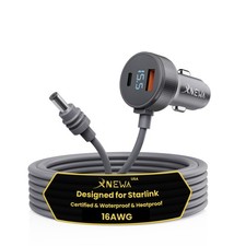 3M/10FT Mini Car Adapter for Starlink, 3-in-1 Power Cable, Fast Charging picture