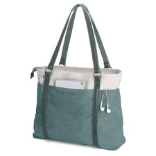 Laptop Tote Bag for Women, 15.6 Inch Work with Large, Green picture