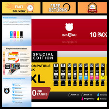 10-Pack Compatible Ink Cartridges for Canon PIXMA PGI-225 CLI-226 High Yield picture