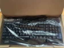 IBM SK-8811 32P5000 PS/2 Keyboard NOS Vintage Black OEM Original Box picture
