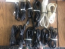 Computer Power Cables Cords, 13-each, Various Lengths and Styles picture