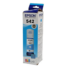 🔥NEW EPSON 542 CYAN EcoTank Genuine Ink  70ML T542220-S Exp 06/28 SHIPS TODAY🔥 picture