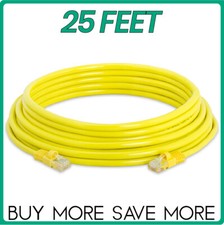 Yellow Cat5e Cable Ethernet Cat5 Patch Cord Internet LAN Network Wire LOT picture