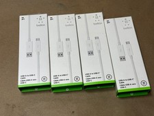 4x Pc Lot 3ft 1M Authentic Belkin USB-A (USB 3.1) to USB-C Adapter Adaptor picture
