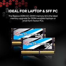 G.SKILL RIPJAWS DDR4 SO-DIMM SERIES DDR4 RAM 16GB (1X16GB) 3200MT/S -  BLACK picture