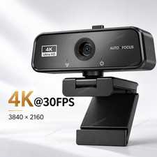 4K Webcam 3840x2160 30FPS Autofocus USB 3.0 Camera Mic Privacy Cover PC picture