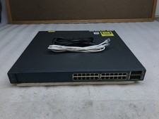 Cisco WS-C3560E-24PD-S V01 24-Port Gigabit PoE 450W IP Base 10G Tested picture