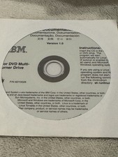 IBM CD or DVD Multi Burner Drive Documentation Version 1.0 - CD ONLY/SEALED picture