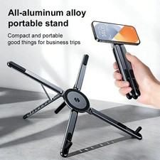 4-in-1 Magnetic Stand For Laptop Phone Tablet Holder Stand Foldable Aluminum picture