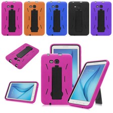 Hybrid Protective Hard Plastic Rubber Case for Samsung Galaxy Tab 3 E Lite 7.0 picture