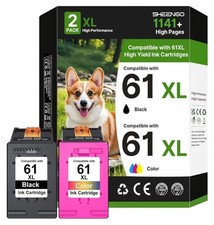 SHEENGO 61XL Ink Cartridge Replacement For HP Ink 61 Black And Color Combo Pack picture