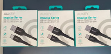 3Pieces of AUKEY USB-A to USB-C Charging and Data Cable Bundle 2M 6 feet CB-AKC2 picture