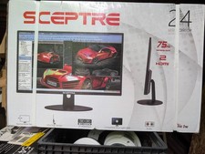 Lot of 2 - Sceptre 24 Inch LED Monitor Ultra Slim Pro Series 75hz picture