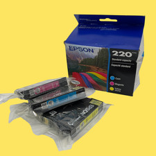 Epson T220520-S 220 DURABrite Ultra Cyan/Yellow/Magenta Ink Cartridge #4783 picture
