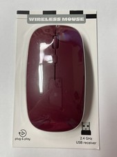 Natural Maroon Vivitar Wireless Computer Mouse (NEW IN PACK) picture