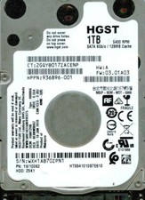 HTS541010B7E610  P/N: 1W10082  DCM: HANT2HB  FW: 03.01A03 HGST SATA 1TB WXH1 picture