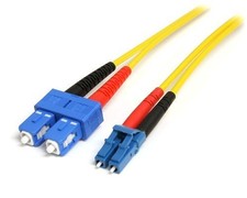 Startech IT SMFIBLCSC1 1m Single Mode Duplex Fiber Cable LC-SC picture