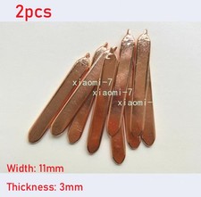 Copper Flat Heat Pipe for Cooling Laptop CPU GPU Heatsink 11x3mm length 50-400mm picture