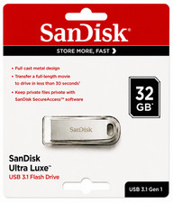 SanDisk Ultra Luxe USB 3.1 Flash Drive – 5 Pack | Premium Metal USB Flash Drives picture