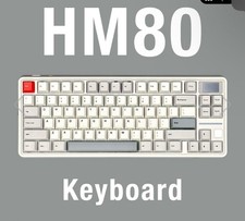 Sikakeyb Castle HM80 US TKL Mechanical Keyboard White Gray Red picture