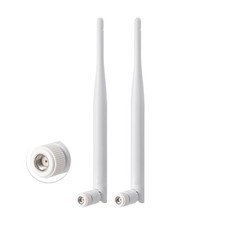 2pcs White 2.4GHz 5GHz 6dBi WiFi Antenna RP-SMA for DVR Recorder WiFi Router picture