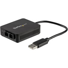 StarTech USB to Fiber Optic Converter, 100Mbps, 0.8