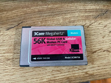 3Com Megahertz 3CXM756 56K Global GSM Cellular PC Card XJACK Modem picture