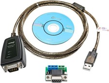 DTECH USB 2.0 to RS422 RS485 Serial Port Converter Adapter Cable 5ft, Black picture