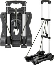 Small Folding Hand Truck Dolly with 2 Wheels, Lightweight Aluminum Foldable L... picture