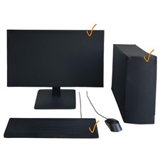 3-Piece Computer Dust Cover Set - Waterproof & Dustproof with Elastic Fabric,... picture