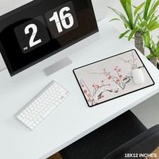 Plum Blossoms in Snow Art Desk Mat Japanese Ink Wash Painting Large Mouse Pad picture