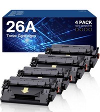 4 PACK 26A Toner Cartridges CF226X CF226A Black For HP M402 M426 MFP High Yield picture