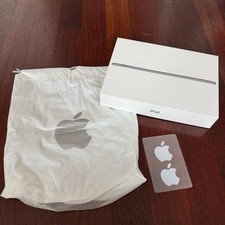 Bundle of Apple iPad Empty Box with Apple Logo Stickers and Shopping Bag picture