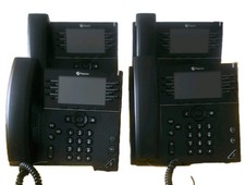 Lot of 4  Polycom VVX 450 Business IP Desk Phone (2201-48840-121)  picture