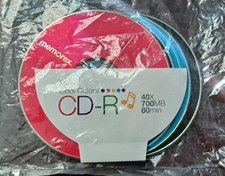 NEW Memorex Cool Colors CD-R 52X 700MB 80 min (5 Pack) picture