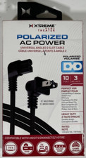Xtreme Home Theater Polarized Universal Angled 2 Slot Cable 10ft. - Black - NEW picture