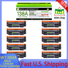 10x 138A  (With Chip) Black Toner For HP LaserJet Pro 3001fdw 3001dw MFP 3101fdw picture