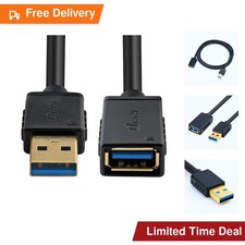 DTECH Gold Plated USB 3.0 Extension Cable 3 Feet Type A Male to Female Port... picture