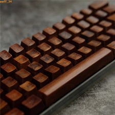 Rosewood Wooden Cross OEM Shaft Keycaps for 60/87/108 Mechanical Keyboard Keypad picture