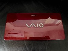 Extremely rare SONY VAIO TYPE P  Note PC Garnet Red Initialized w/Soft case picture