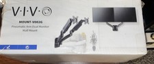 Height Adjustable Pneumatic Extended Arm Dual Monitor Wall Mount Full Motion ... picture