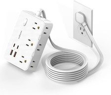 JcBlaon Power Strip Surge Protector 5 ft Desk Charging Station for Home Office picture