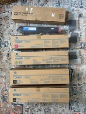 Genuine Konica Minolta TN210 Toner Lot TN210M TN210Y TN210K & WasteToner Box OEM picture