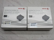 2 LOT NEW - 4x Genuine Xerox 8570 Black Solid Ink ColorQube 108R00930 picture